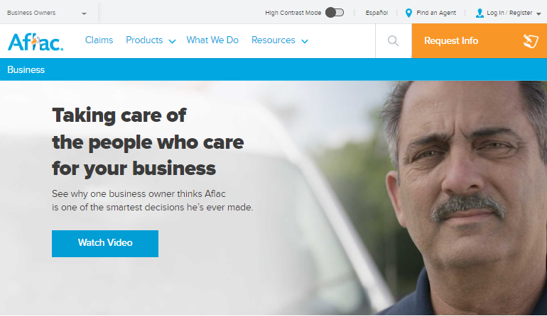 Aflac small business client tells his story. 